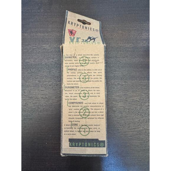 Kryptonics Vr 76 Skate Wheels Green 76mm 78A Skates Skating NIB Skater New Boxed - Picture 5 of 12